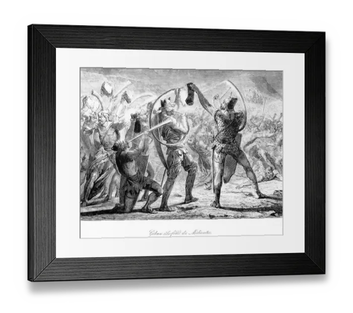 Framed Print : Gideon raids the Midianites, raid