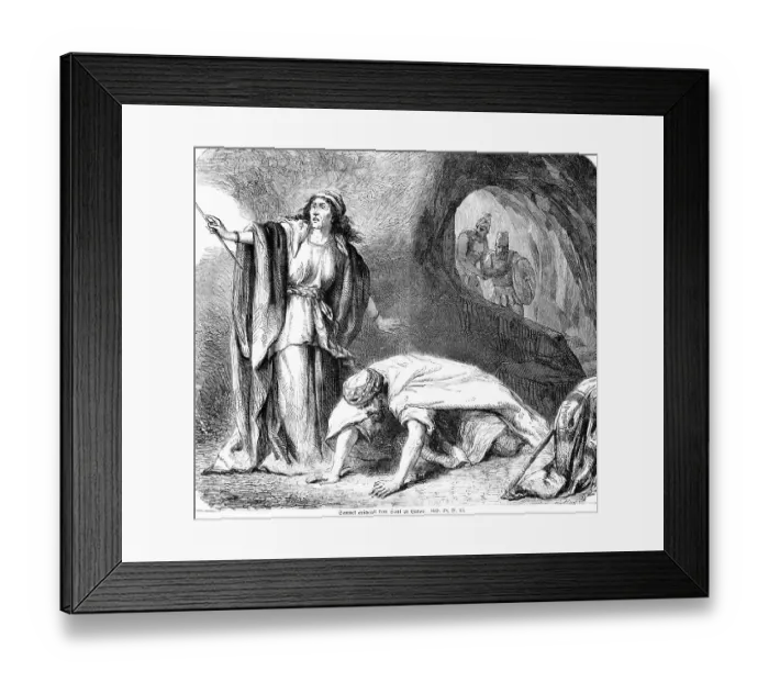 Framed Print : Samuel appears to Saul at Endor Framed Print : Samuel appears to Saul at Endor