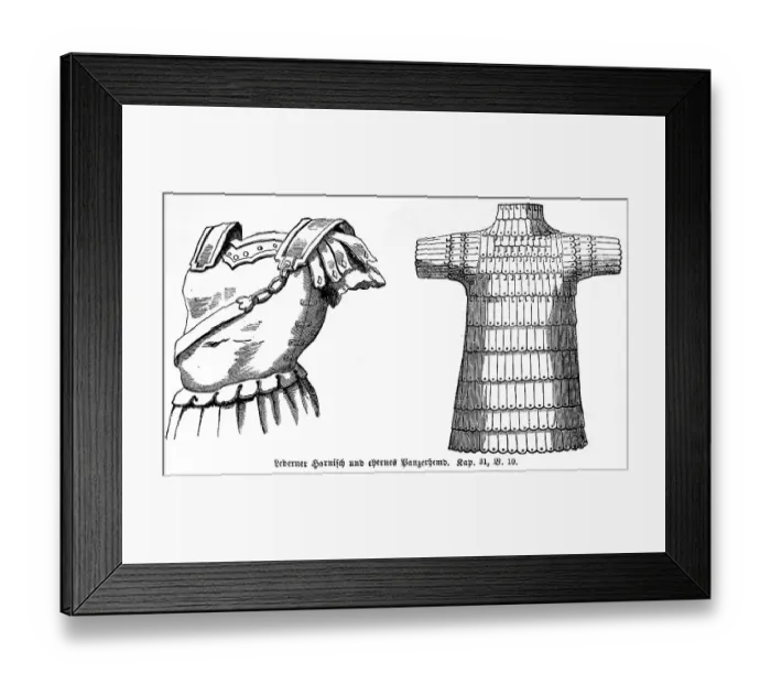 Framed Print : Leather armour and brazen armour Framed Print : Leather armour and brazen armour