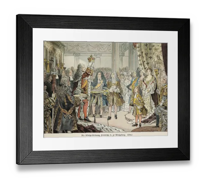 Framed Print : Frederick I crowned king in Koenigsberg 1701 Framed Print : Frederick I crowned king in Koenigsberg 1701
