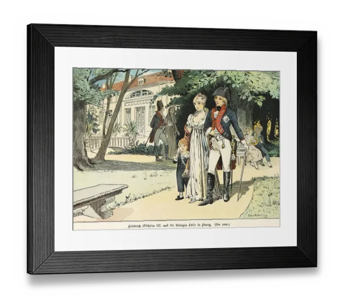 Framed Print : Frederick William III, Queen Luise in Paretz Framed Print : Frederick William III, Queen Luise in Paretz