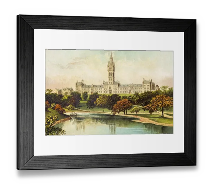 Framed Print : The New University, Glasgow, Scotland