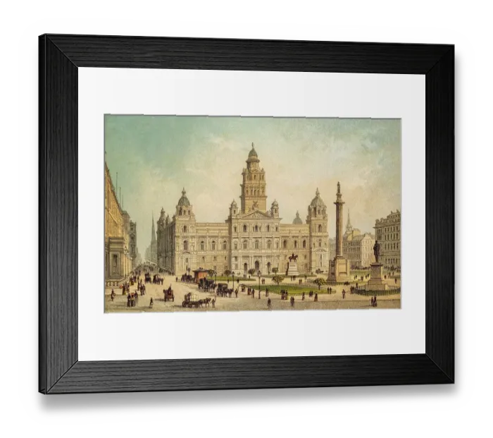 Framed Print : New Town Hall and George Square