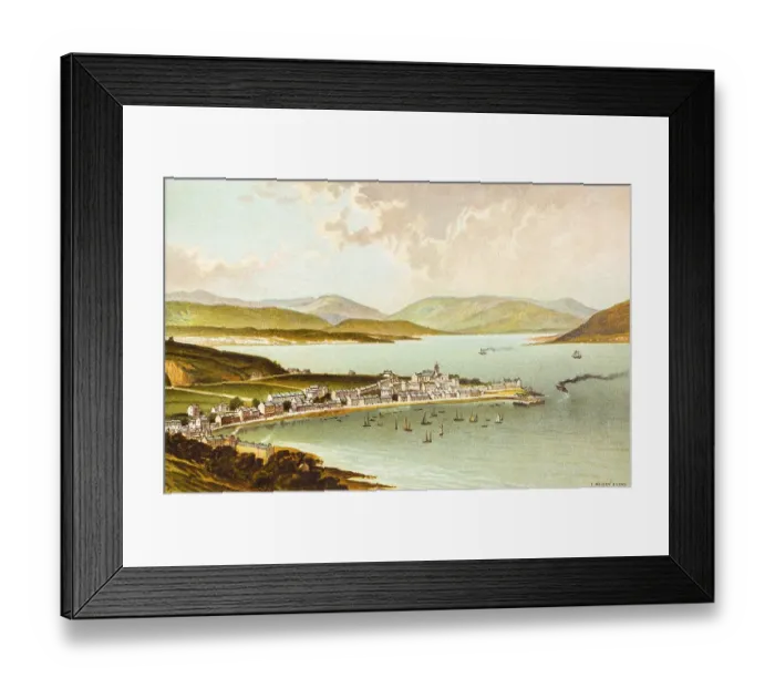 Framed Print : Small town Largs, Firth of Clyde Framed Print : Small town Largs, Firth of Clyde