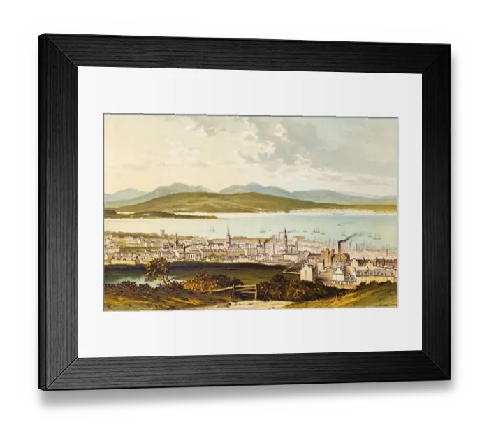 Framed Print : Greenock town, Inverclyde district Framed Print : Greenock town, Inverclyde district