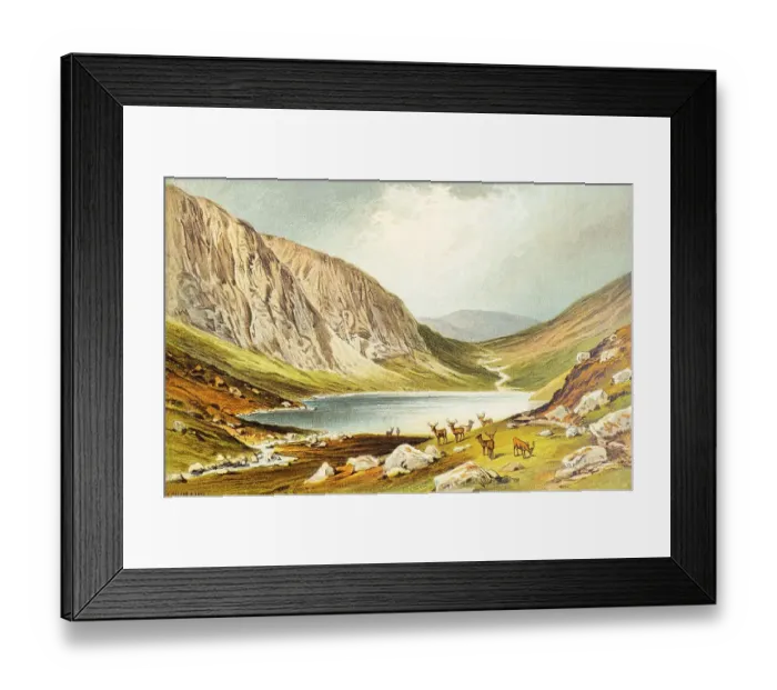Framed Print : Duh Loch, Loch-Na-Gar, Lochnagar
