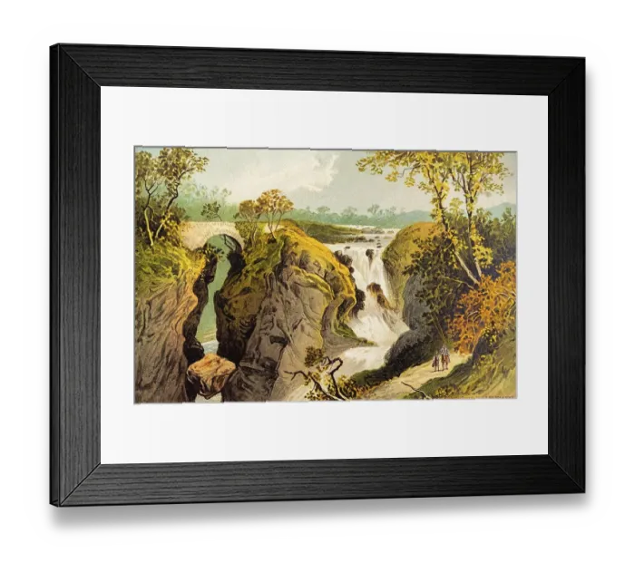 Framed Print : Rumbling Bridge, Falls of the Braan near Dunkeld