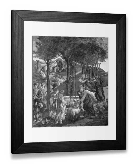 Framed Print : Moses goes from Egypt to Midian