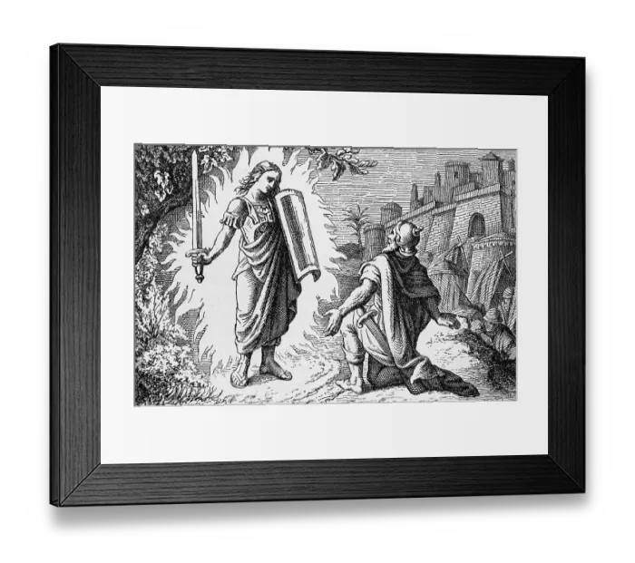 Framed Print : God's message to Joshua, Joshua Framed Print : God's message to Joshua, Joshua
