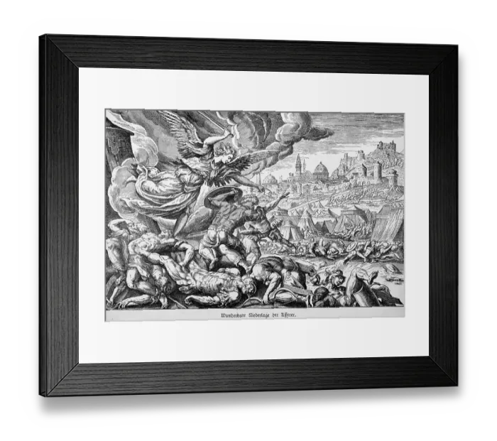 Framed Print : Miraculous Defeat of the Assyrians Framed Print : Miraculous Defeat of the Assyrians