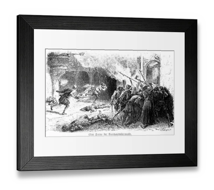 Framed Print : Bartholomew's Night 1572, France