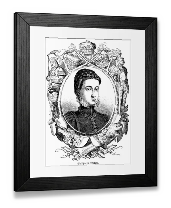 Framed Print : Philippine Welser, Germany, portrait