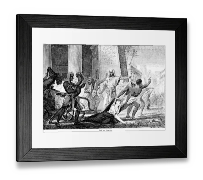 Framed Print : Death of the philosopher Hypatia