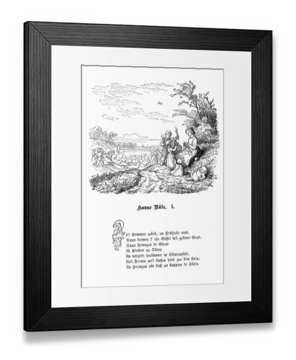 Framed Print : Fritz Reuter (1810) (1874) Low German writer and poet Framed Print : Fritz Reuter (1810) (1874) Low German writer and poet