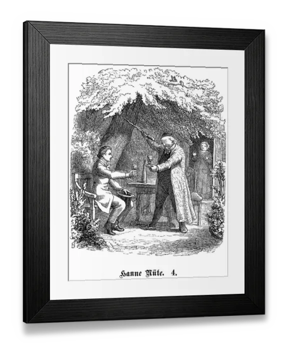 Framed Print : Fritz Reuter (1810) (1874) Low German writer and poet