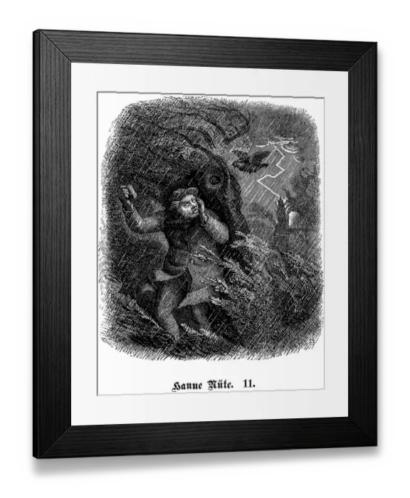 Framed Print : Fritz Reuter (1810) (1874) Low German writer and poet