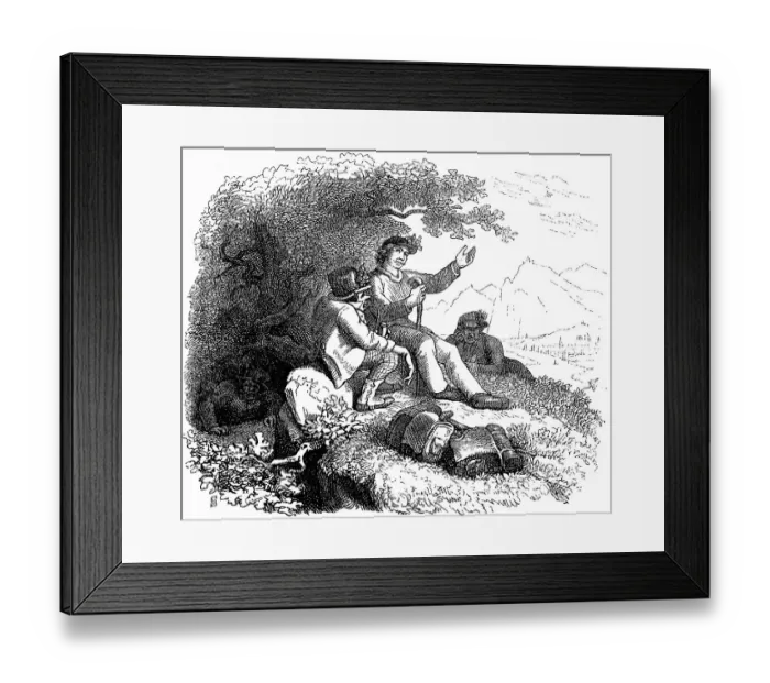 Framed Print : Fritz Reuter (1810) (1874) Low German writer and poet