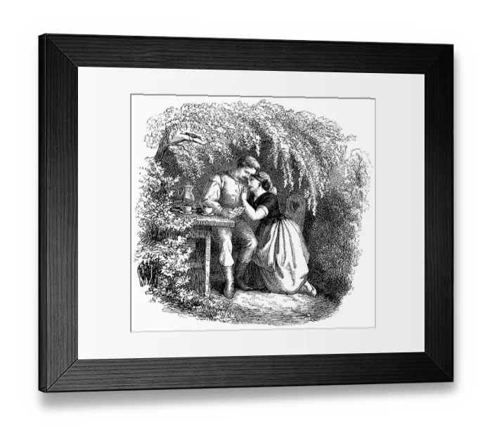 Framed Print : Fritz Reuter (1810) (1874) Low German writer and poet