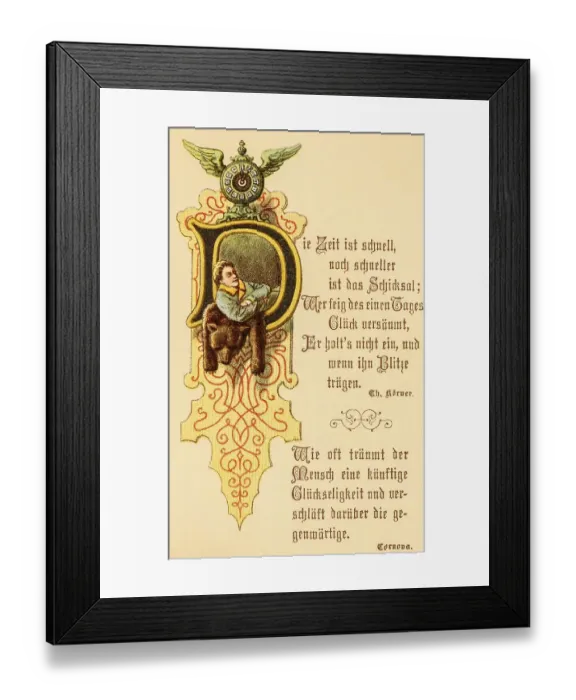 Framed Print : Words of wisdom and comfort from the mouth of a poet