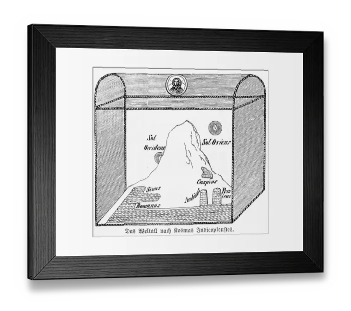 Framed Print : The Universe according to Kosmas Indicopleustes Framed Print : The Universe according to Kosmas Indicopleustes