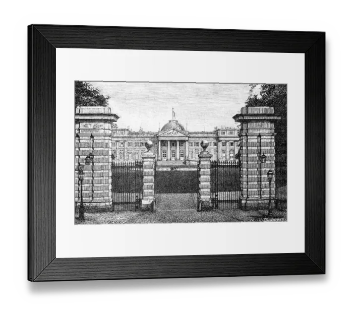 Framed Print : Former Laeken or Laken Castle, Brussels Framed Print : Former Laeken or Laken Castle, Brussels