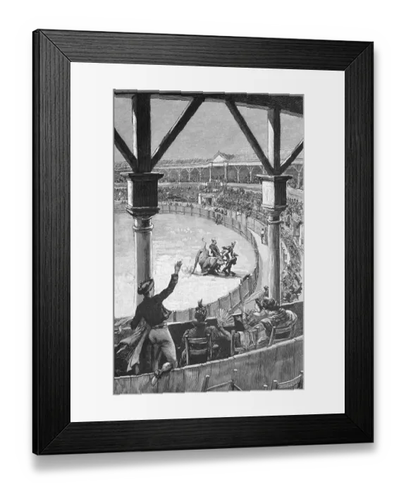 Framed Print : Forcados, matadors at the bullfight in the arena