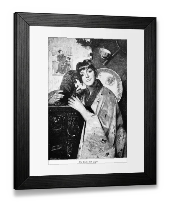 Framed Print : Flower of Japan, Tokyo, Japan, young woman Framed Print : Flower of Japan, Tokyo, Japan, young woman
