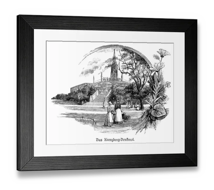 Framed Print : Kreuzberg Monument, Berlin, park Framed Print : Kreuzberg Monument, Berlin, park