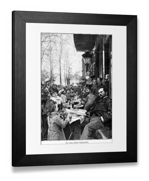Framed Print : Parisian boulevard cafe, Paris Framed Print : Parisian boulevard cafe, Paris