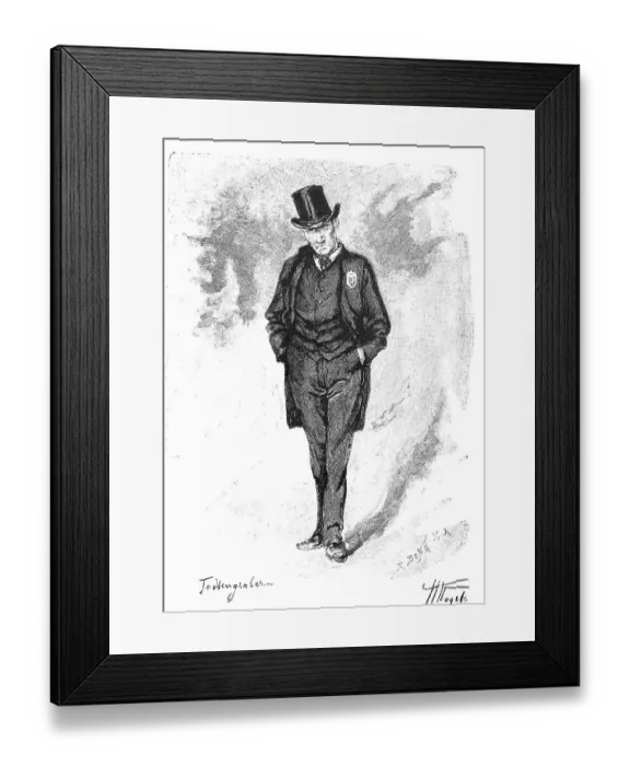 Framed Print : Portrait of a Parisian, Paris, France