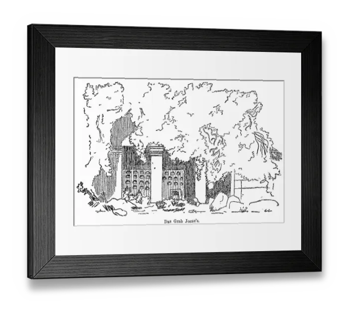 Framed Print : Tomb of Josue, Jusua, mausoleum