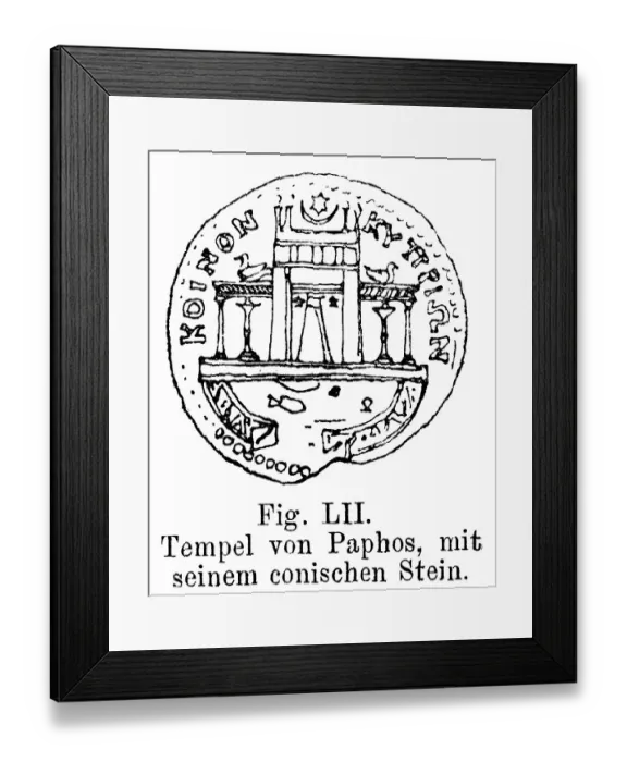 Framed Print : Temple of Paphos with conical stone Framed Print : Temple of Paphos with conical stone