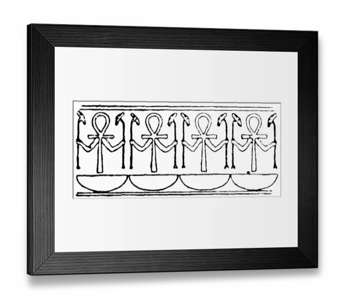Framed Print : Egyptian decorations, ornaments Framed Print : Egyptian decorations, ornaments