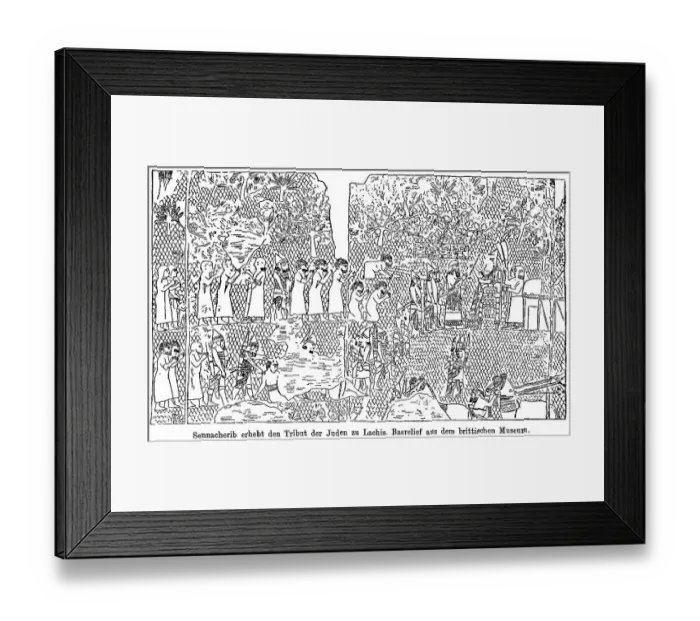 Framed Print : King and conqueror Sennacherib collecting tribute from the Jews of Lachis Framed Print : King and conqueror Sennacherib collecting tribute from the Jews of Lachis