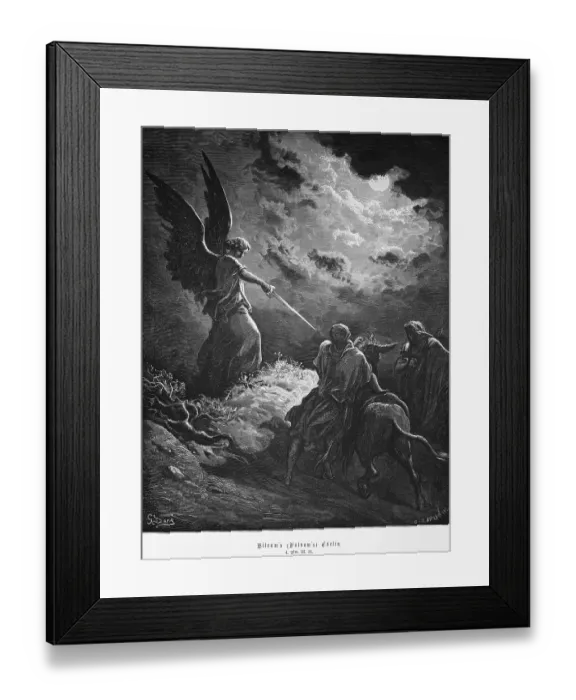 Framed Print : Balaam's or Balaam's donkey