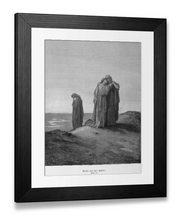 Framed Print : Noemi or Naomi and her cords, Book of Ruth