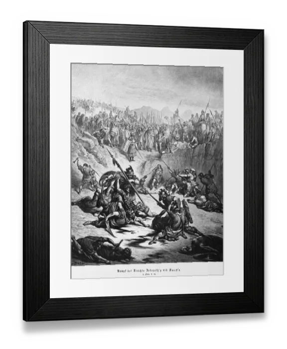 Framed Print : Battle of the servants of Isbosheth and David Framed Print : Battle of the servants of Isbosheth and David