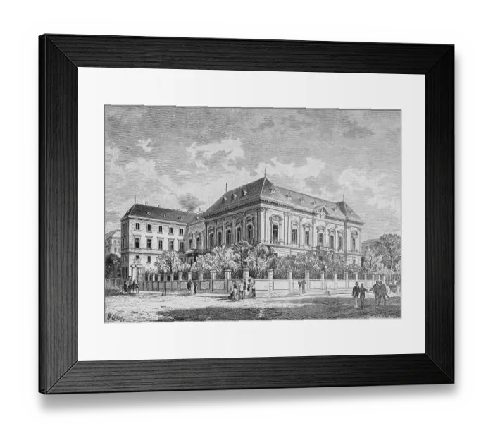 Framed Print : The German ambassador hotel in Vienna