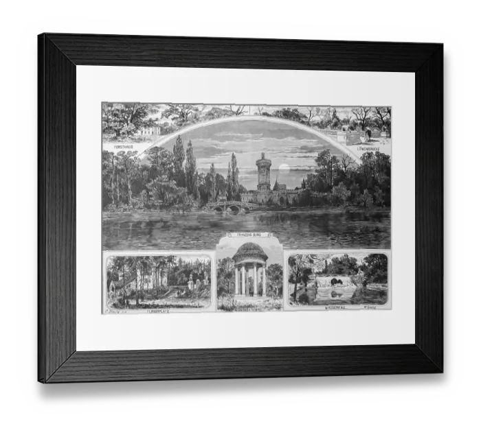 Framed Print : Imperial pleasure palace Larenburg near Vienna
