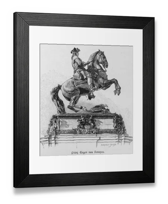 Framed Print : Equestrian statue of Prince Eugene of Savoy