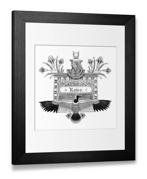 Framed Print : Cairo, emblem, symbol, pharaoh