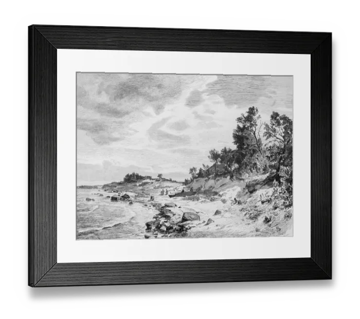 Framed Print : Island Alsen or Als, Baltic Sea
