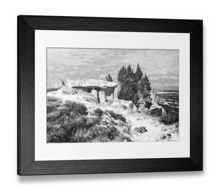 Framed Print : Barrow on the Lueneburg Heath, juniper Framed Print : Barrow on the Lueneburg Heath, juniper