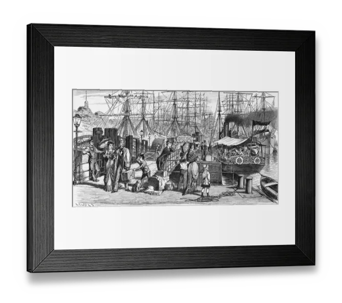 Framed Print : Pleasure at the Hamburg jetties Framed Print : Pleasure at the Hamburg jetties