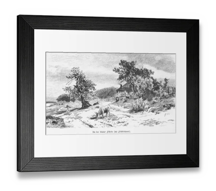 Framed Print : Kiel Fjord near Kiel, district Friedrichsort