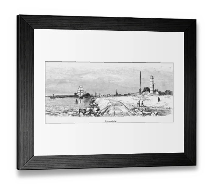 Framed Print : Lighthouse in the Travemuende district Framed Print : Lighthouse in the Travemuende district