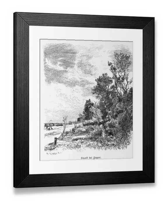 Framed Print : Sopot or Sopot on the Baltic Sea Framed Print : Sopot or Sopot on the Baltic Sea