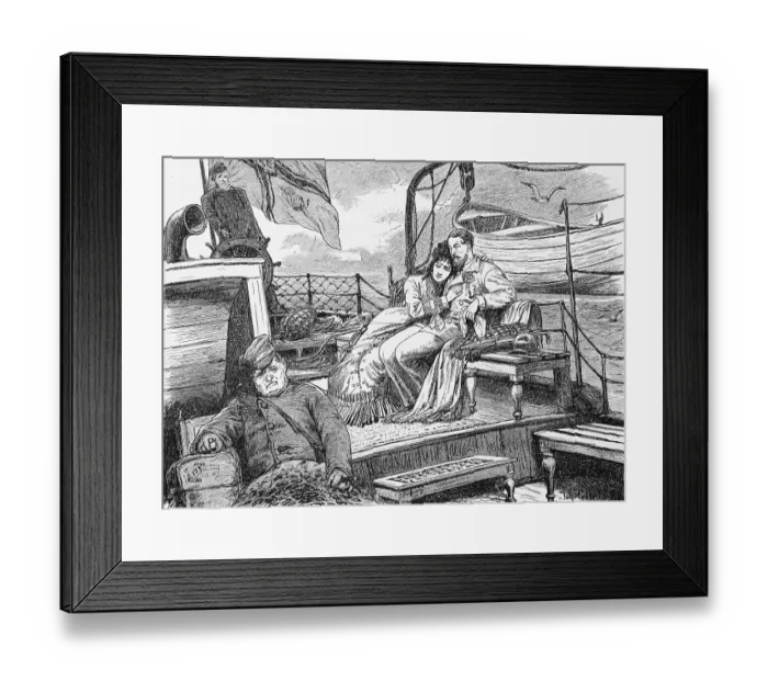Framed Print : Seasick on the aft deck, East Frisia Framed Print : Seasick on the aft deck, East Frisia