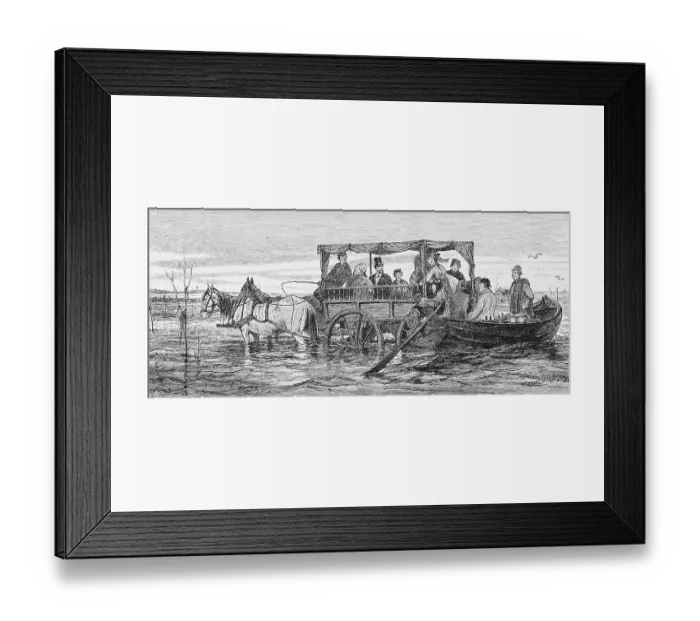 Framed Print : Excursion through the mudflats off Borkum Framed Print : Excursion through the mudflats off Borkum