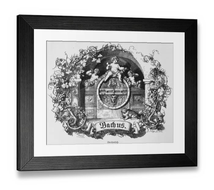 Framed Print : Bacchus wooden barrel in the Ratskeller in Bremen